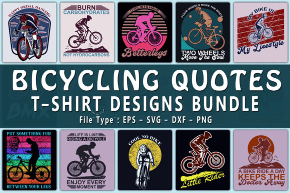 Bicycling Quotes Graphics for T-Shirt Designs Review