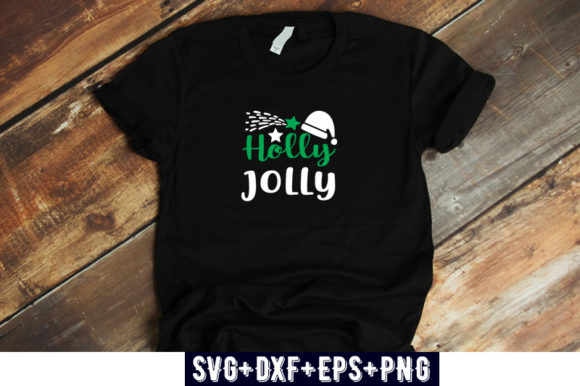 Christmas Design Holly Jolly Graphics for T-Shirt Designs