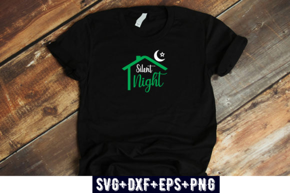 Christmas Design Silent Night: T-Shirt Graphics