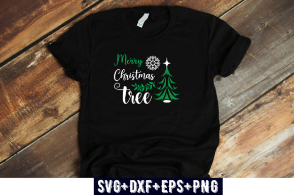 Christmas Merry Christmas Tree Graphics for T-Shirt Designs