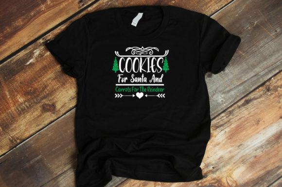 Cookies for Santa and Carrots: Graphics for T-Shirt Designs
