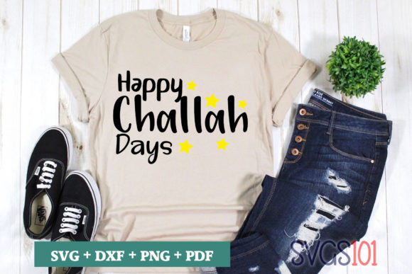 Happy Challah Days: A Versatile Graphic for T-Shirt Designs & Beyond