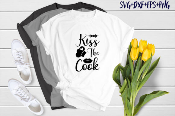 Kiss the Cook Graphics for T-Shirt Designs & More