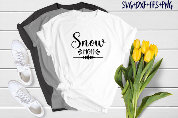 Snow Mom Graphics for T-Shirt Designs & More