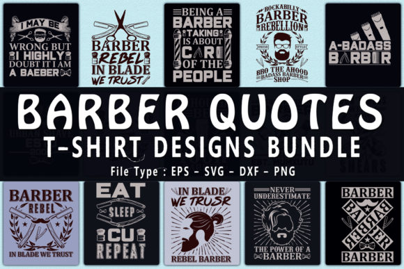 Trendy Barber Quotes T-Shirt Graphics Review